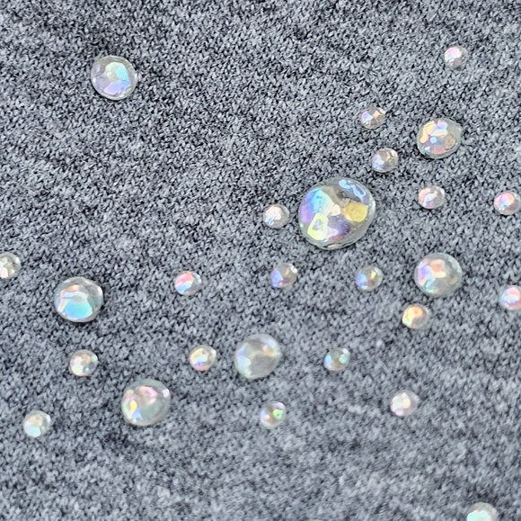 Quacker Factory Iridescent Bling Sweatshirt - Picture 10 of 10